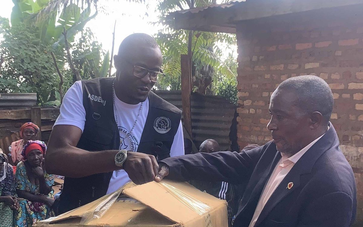 ASDERU ONG RDC apporte une assistance d’urgence en vivres et non-vivres à 136 ménages déplacés dans quatre sites de Nyiragongo