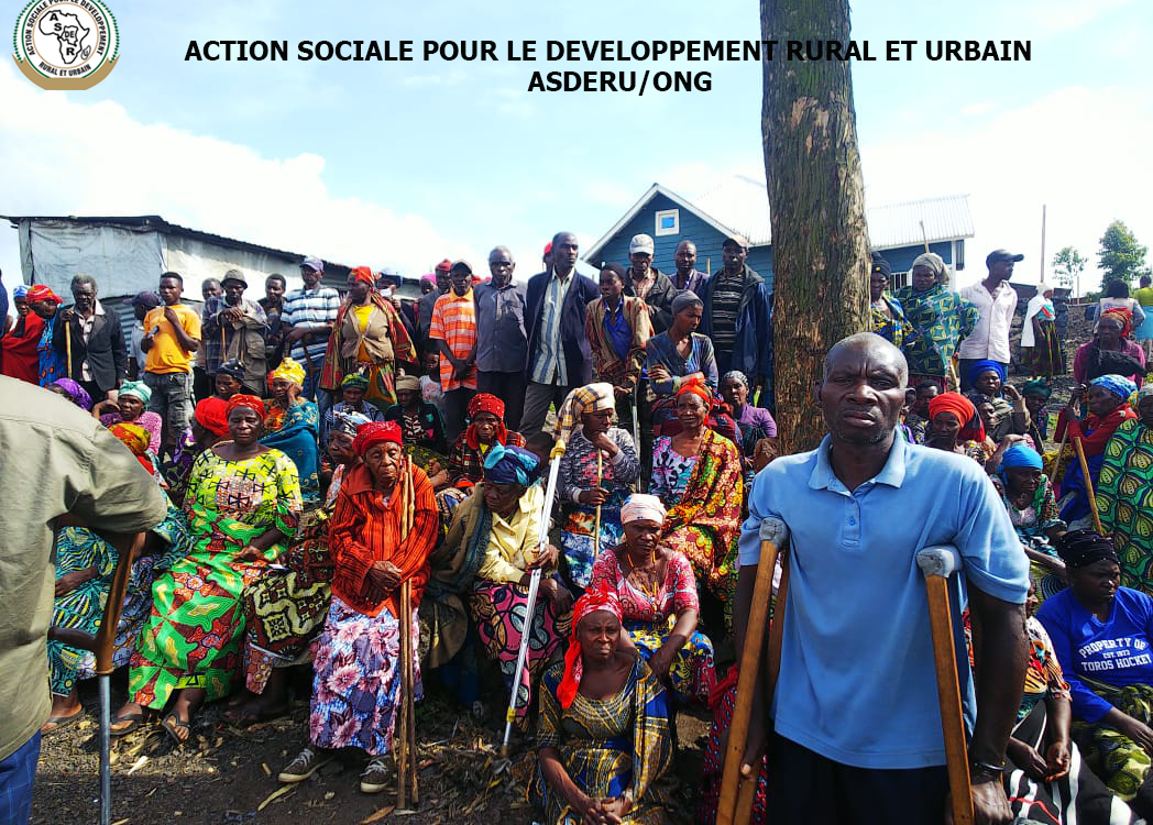 ASDERU ONG RDC renforce l’autonomisation socio-économique des personnes vivant avec handicap dans les camps de déplacés de Lushagala, Muja et Rusayo